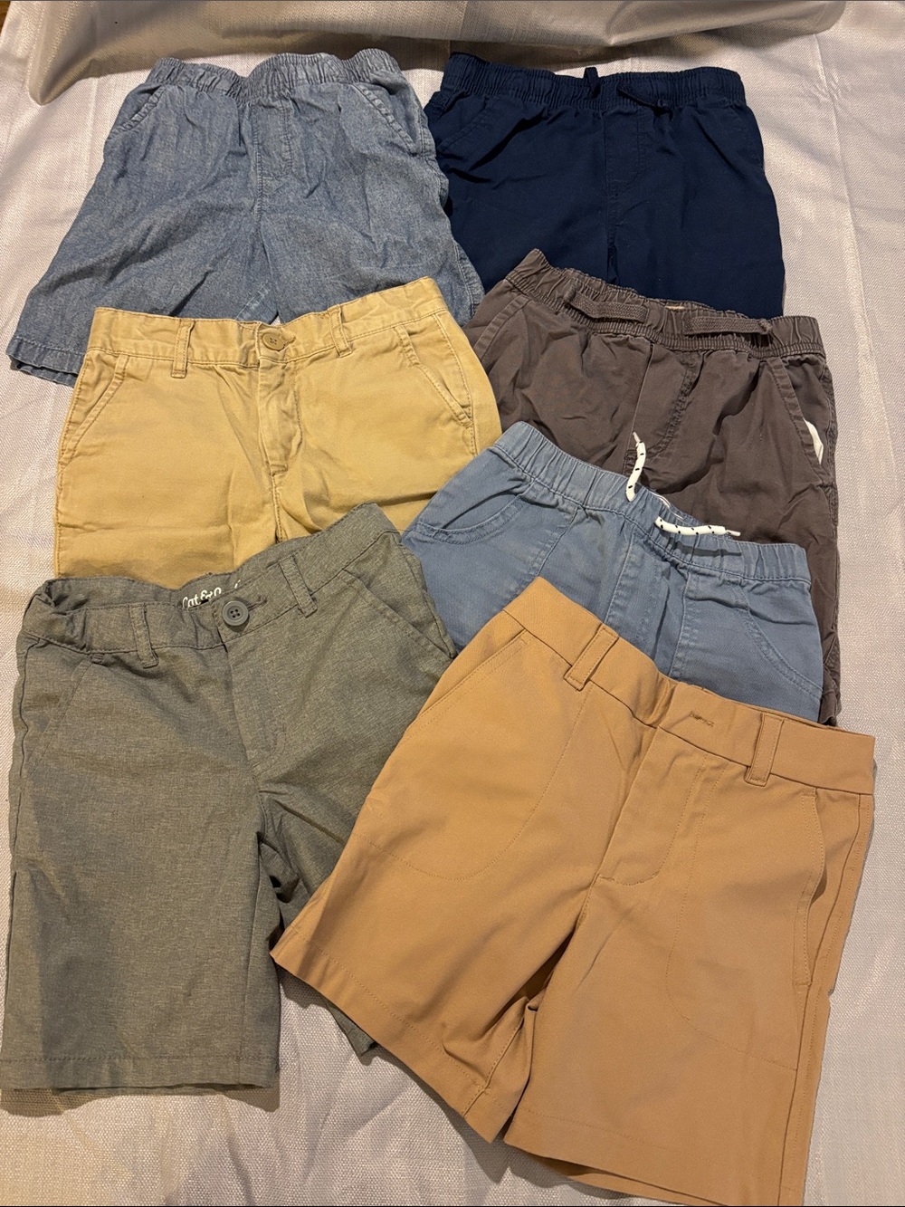 Six pairs boys shorts size 6